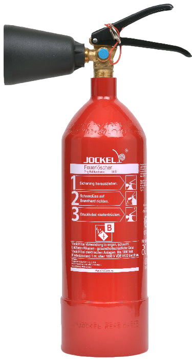 Kohlendioxid - CO2-Feuerlöscher 2 kg mieten - für z.B. Server, Computer, Maschinen & Elektronik